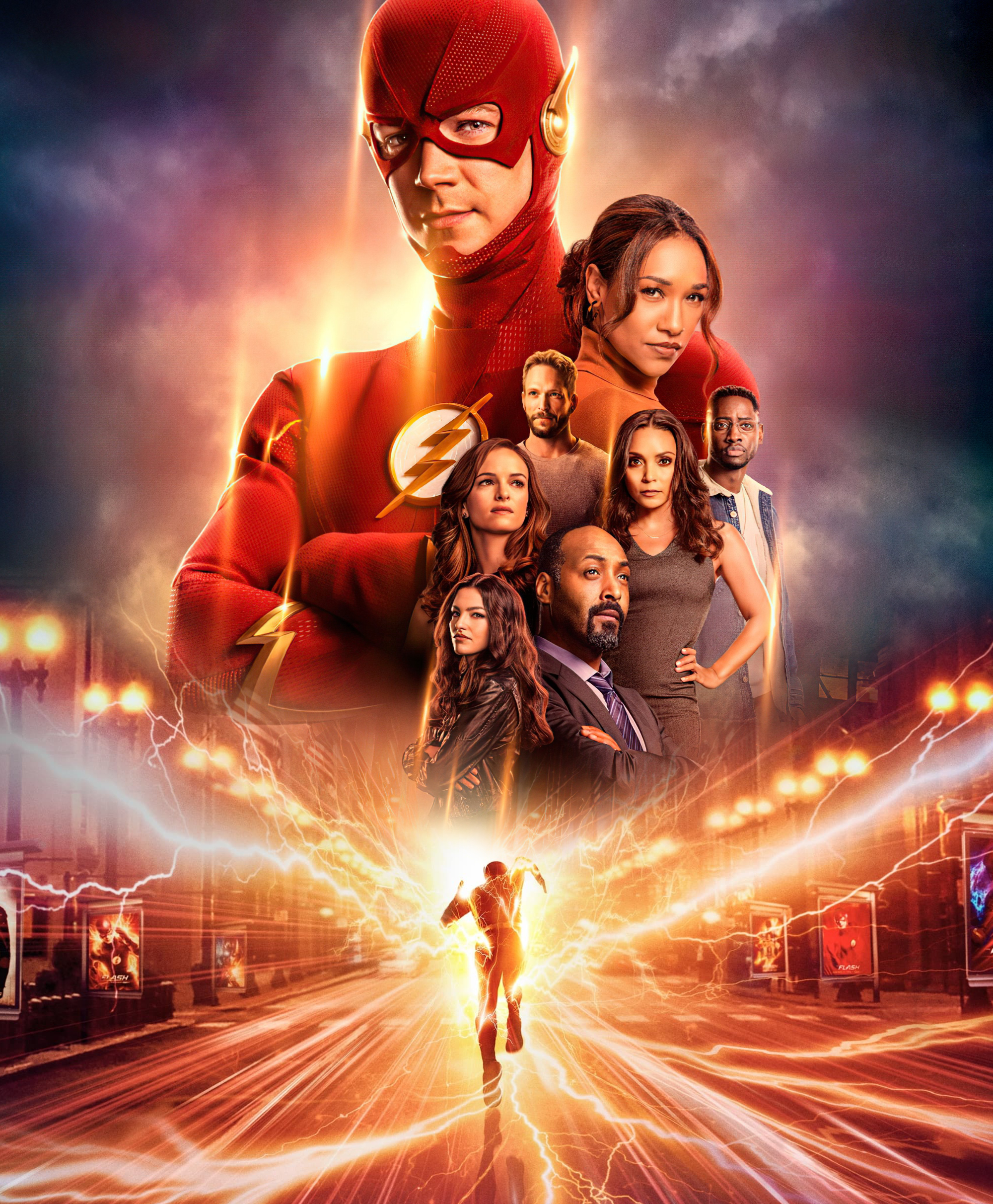 Poster promozionale della stagione 9 di The Flash